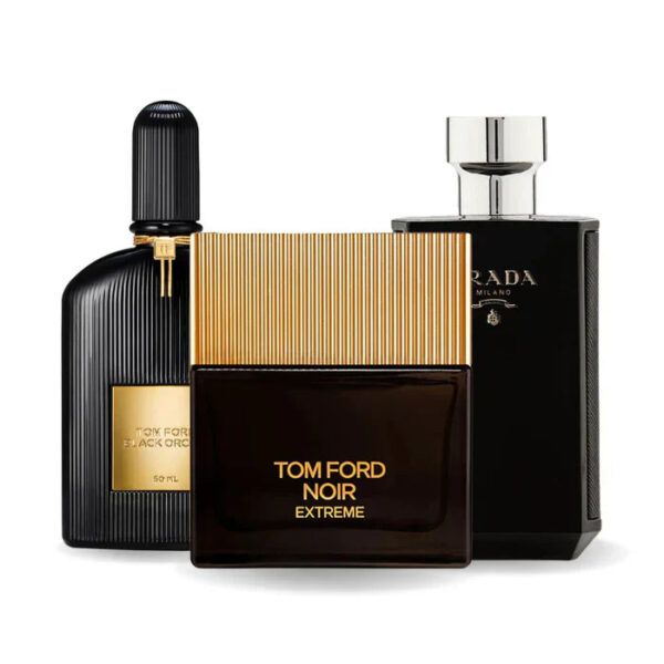 Pakje van 3 parfums: BLACK ORCHID, NOIR EXTREME e PRADA INTENSE 100ml